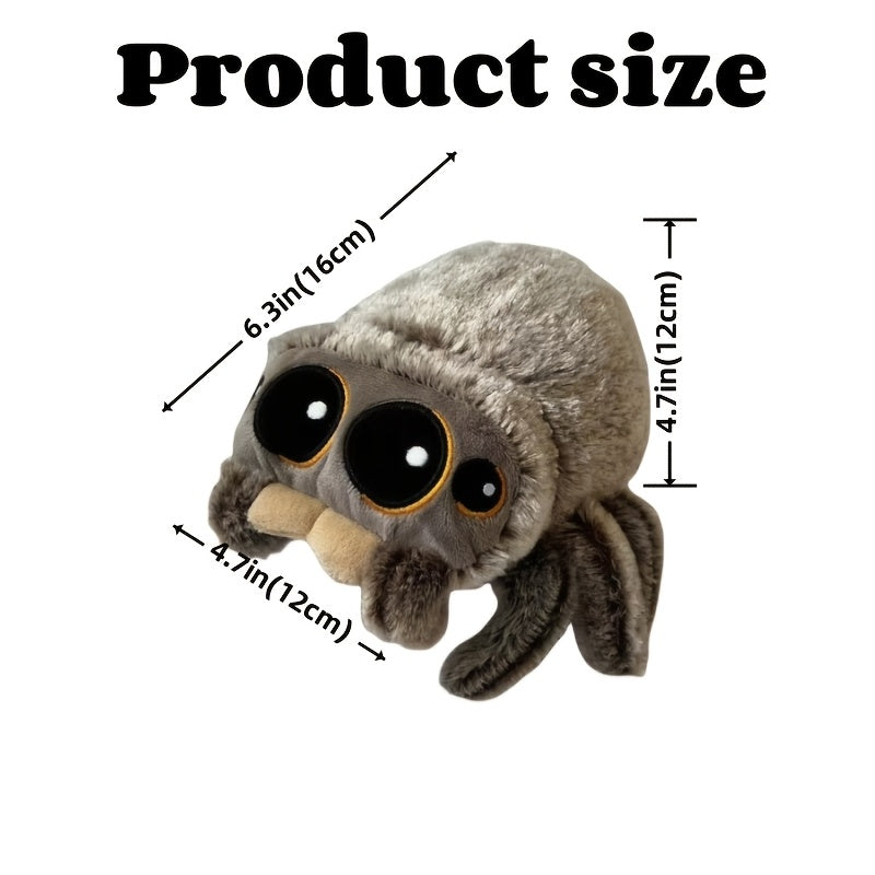 1 Plush Spider Cat Toy - Soft Chew-Resistant Polyester Interactive Pet Toy with Big Eyes, No Battery Needed for Aggressive Chewers, Relax & Training for Small/Medium Dogs & All Cats, Dog Chew Toy | Whimsical Pet Toy | Plush Construction