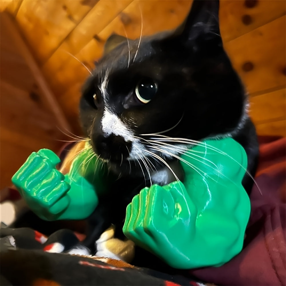 3D Printed Cat Muscle Arm Costume - Funny Giant Hand Pet Outfit, Superhero Cosplay & Halloween Costume For Cats | Pet Accessories & Giant Arm Clothing, Without Battery