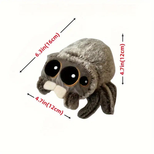 1 Plush Spider Cat Toy - Soft Chew-Resistant Polyester Interactive Pet Toy with Big Eyes, No Battery Needed for Aggressive Chewers, Relax & Training for Small/Medium Dogs & All Cats, Dog Chew Toy | Whimsical Pet Toy | Plush Construction